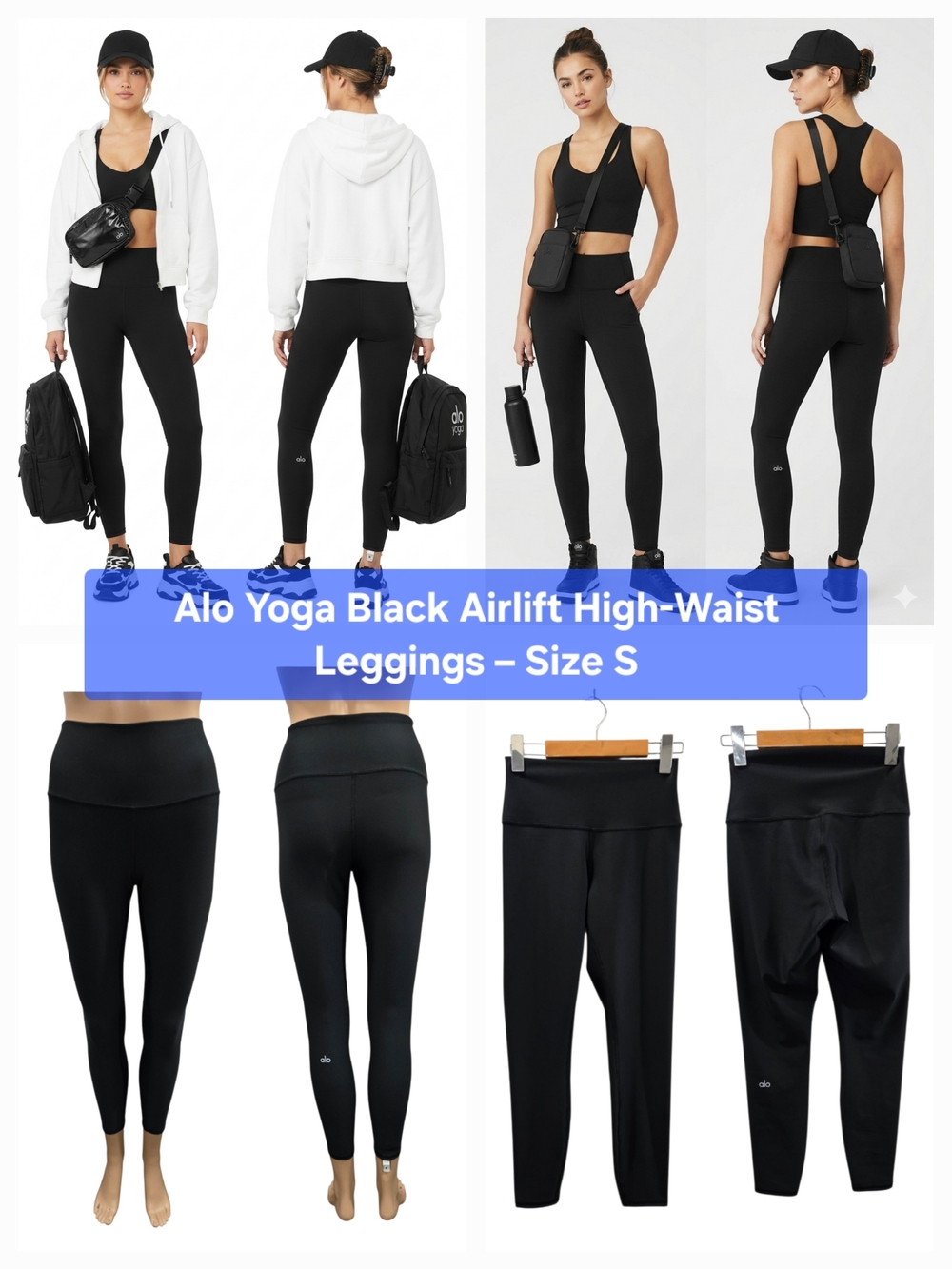 Alo Yoga Black Airlift High-Waist Leggings Size S